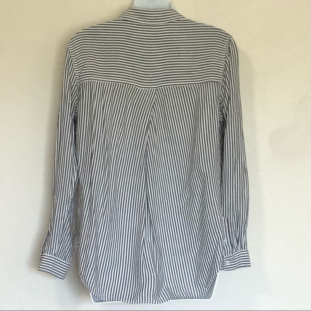 Rails Aly Button Front Blouse Belize Stripe Top S… - image 4